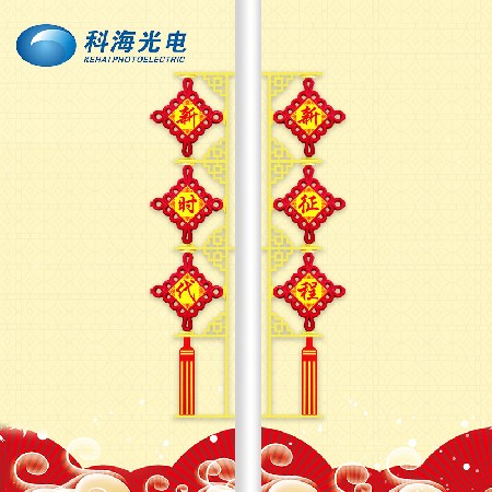 三连串中国结灯大LED节日中国结景观灯 喜庆发光中国结挂件装饰
