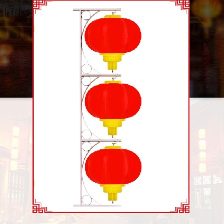 LED灯笼亮化工程 春节节日景观灯 led道路景观亚克力大红灯笼批发